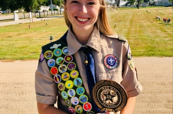 Lucy Yost - an Eagle Scout raised funds to replace nearly 200 grave markers for area veterans. BCI Beyond Grant is proud to be one of her sponsers.