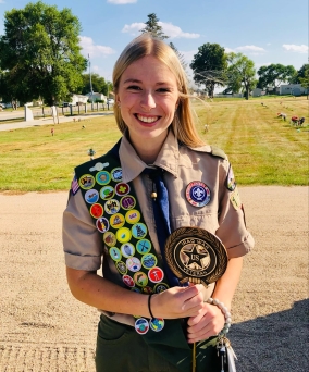 Lucy Yost - an Eagle Scout raised funds to replace nearly 200 grave markers for area veterans. BCI Beyond Grant is proud to be one of her sponsers.